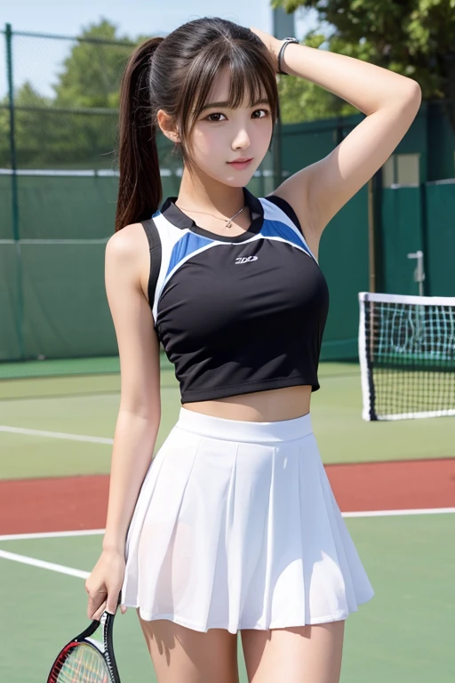 high school girl、Idol、Tennis Wear、See-through