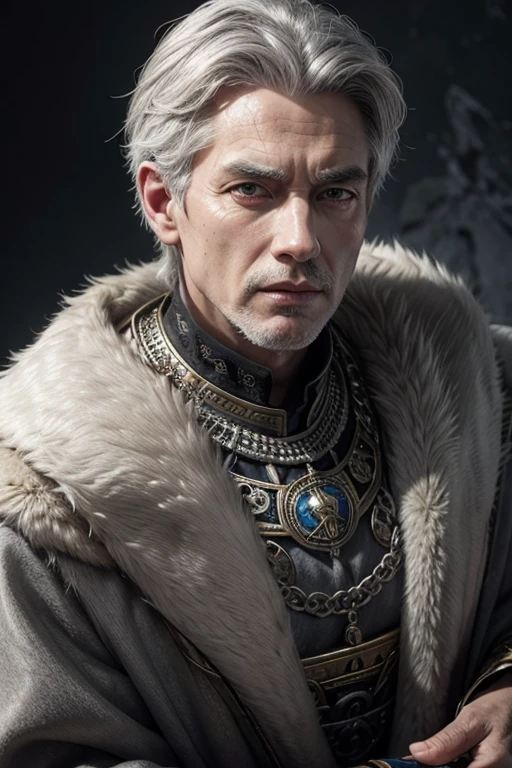 gray-haired ancient kingdom king