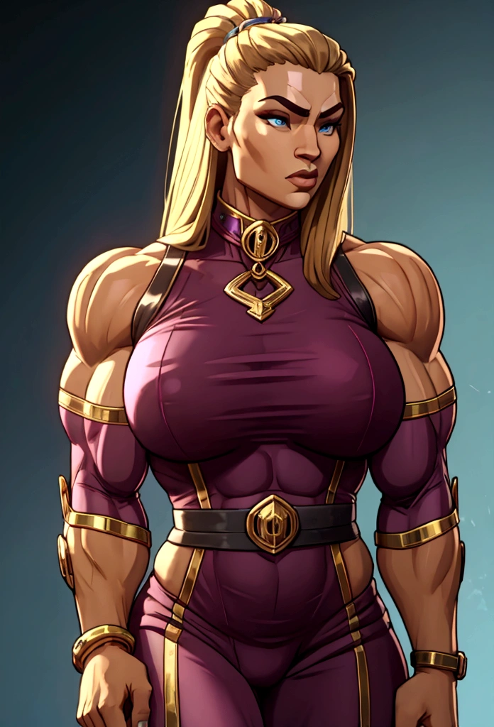 huge muscle woman on vecation