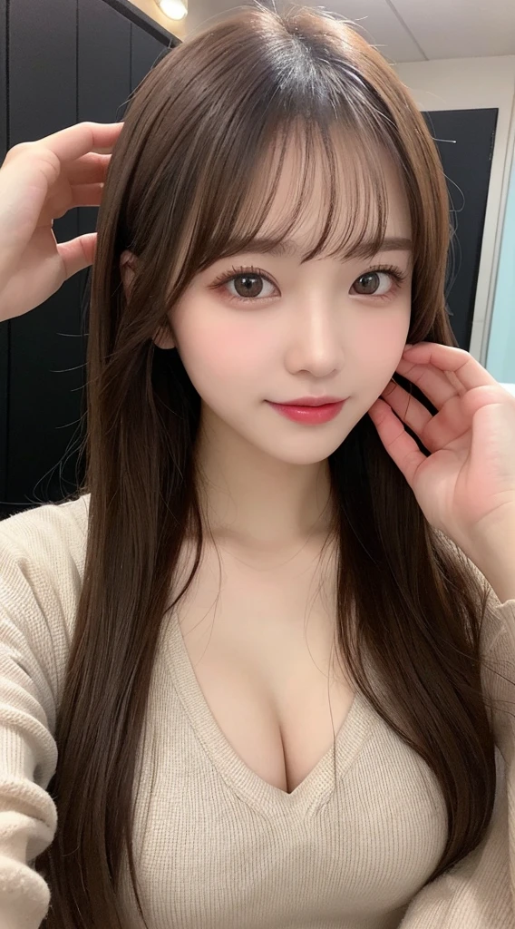 Tabletop, Highest quality, shape, Very detailed, finely, High resolution, 8k wallpaper, 完璧なダイナミックな構shape, Beautiful and exquisite, Nice spring clothes,Beautiful straight hair,Small breasts,Natural color lip, 20-year-old girl、cute、Always blur the background,Perfect and beautiful face,Beautiful and dense face、Slim face and figure,Big eyes、Putting on gal makeup,Actual Photos（Best image quality）、Sexy Face、Fashion model posing、Full Body Shot、smile、Change pose randomly、Randomly change the shooting angle and position、Summer fashion for women