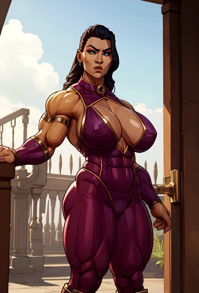 huge muscle woman wearinge xpensive sexy pentyhose
