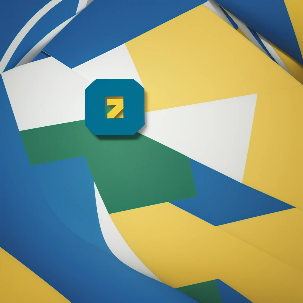 2d logo, in blue, green and yellow, with number ''44'', white background