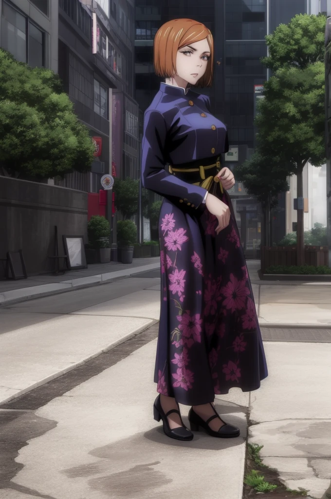 masterpiece, best quality, high quality,
outdoors, street,
looking at viewer, cowboy shot,
kebaya,
Nobara,