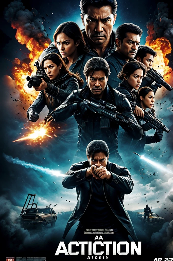 A movie poster for an action film