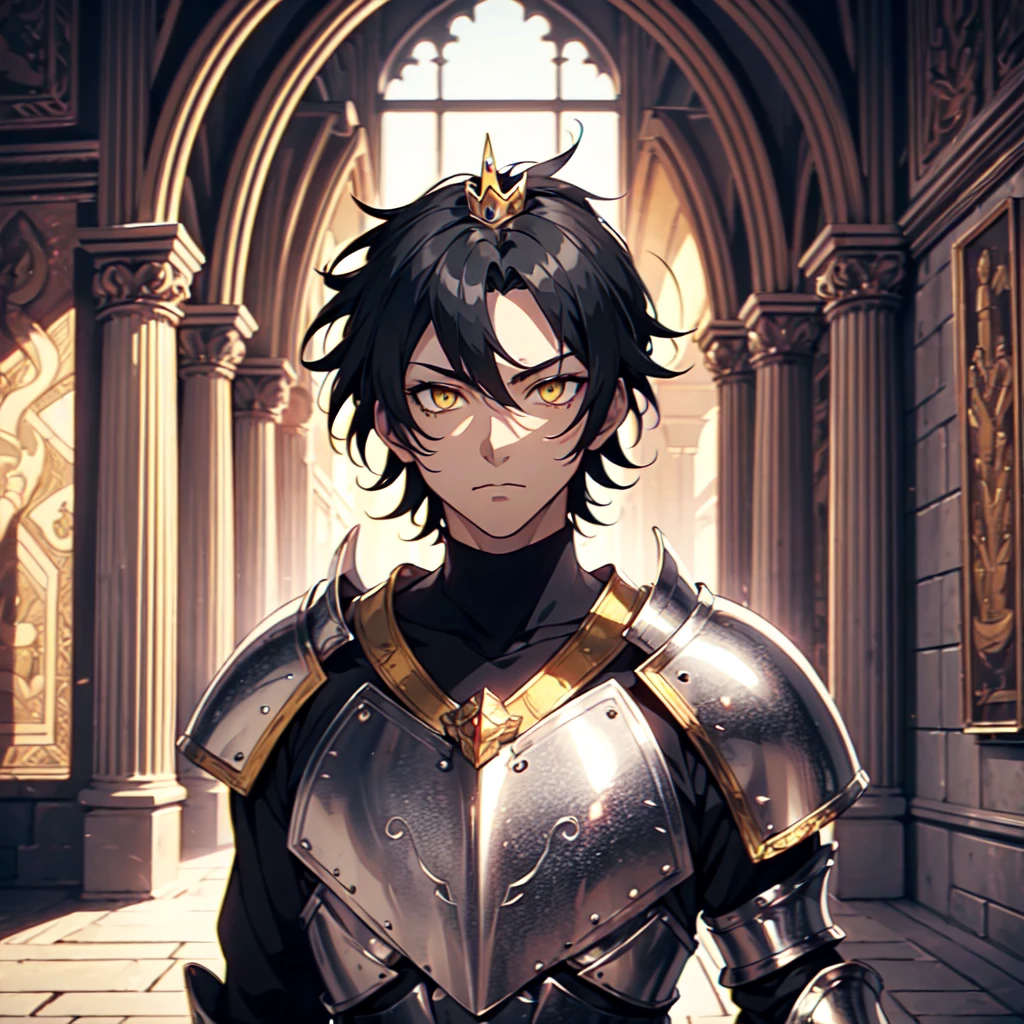 128K Ultra High Definition,
128K Ultra High Quality,
128K Ultra High Resolution,
Best Definition,
Best Quality,
Best Resolution,
Perfectly Detailed,
Perfectly Designed,
Extremely Detailed,
Extremely Designed,
Hyper Detailed,
Hyper Definition,
Hyper Quality,
Hyper Resolution,
Masterpiece,
(((Anime))),
Body Shot,
(((Boy))),
Handsome,
Muscular Body,
(((Black Mid Hair))),
(((Yellow Eyes))),
(((Silver Warlord Armor))),
(((Inside Of Medieval Royal Palace Background Scenery))),