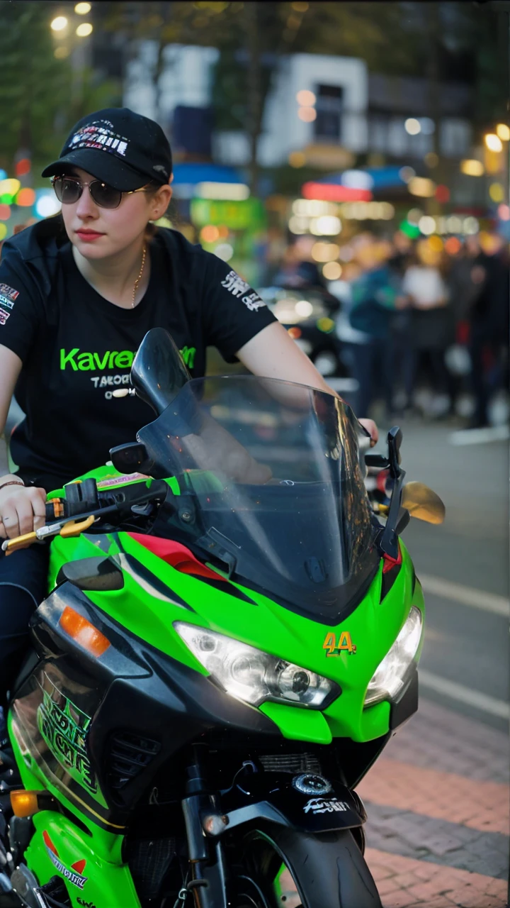 polaroid photo, night photo, photo of 24 y.o beautiful woman, pale skin, bokeh, motion blur