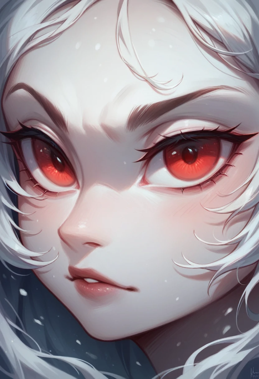 best quality, ultra high resolution, (realistically:1.4), girl, A pair of eyes as clear as snow,Royal sister,Long Straight,Red , looking at the audience, close up,