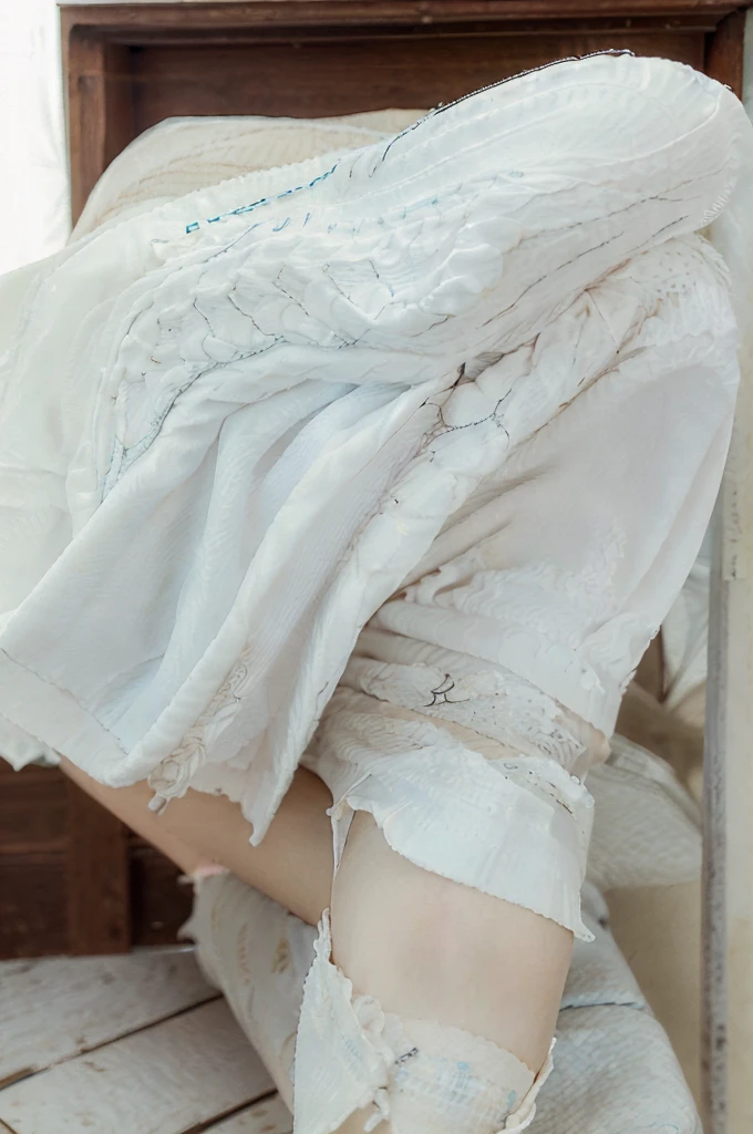 Photo of .Lady, cute, panties, ((K-Pop Idols)), lace panties, Sitting, panties, Spread your legs, skirt, , white panties, socks, Black Hair, shirt, Blurred, Blurred背景, knees, white shirt, loafers, Realistic, Long Hair, lips, Brown eyes, black socks, bow tie, pleated skirt, bow, Headrest, Look to the side, Outdoor, Brown shoes,  masterpiece, Highest quality, Super detailed,
