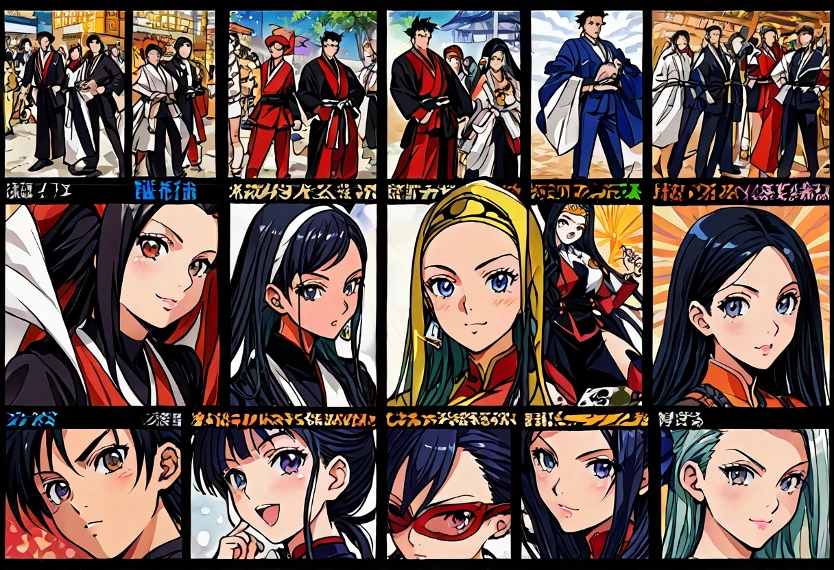 arte em tinta fina, comic style, portrait of japan, samurai cat, Glamour de Osaka, bela arte de linha, comic style, manga style, manga art style, pencil and ink caricature drawing, coloring, , other positions, corpo inteiro. Japan Background, cat ninja, desenho colorido. Old japan sity in background