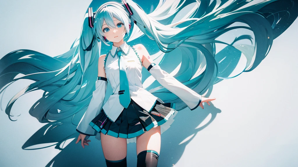 White haired Hatsune Miku