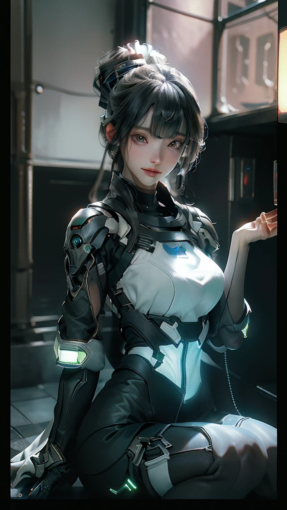 ((Best quality)), ((masterpiece)), (detailed:1.4), 3D, an image of a beautiful cyberpunk female,HDR (High Dynamic Range),Ray Tracing,NVIDIA RTX,Super-Resolution,Unreal 5,Subsurface scattering,PBR Texturing,Post-processing,Anisotropic Filtering,Depth-of-field,Maximum clarity and sharpness,Multi-layered textures,Albedo and Specular maps,Surface shading,Accurate simulation of light-material interaction,Perfect proportions,Octane Render,Two-tone lighting,Wide aperture,Low ISO,White balance,Rule of thirds,8K RAW,