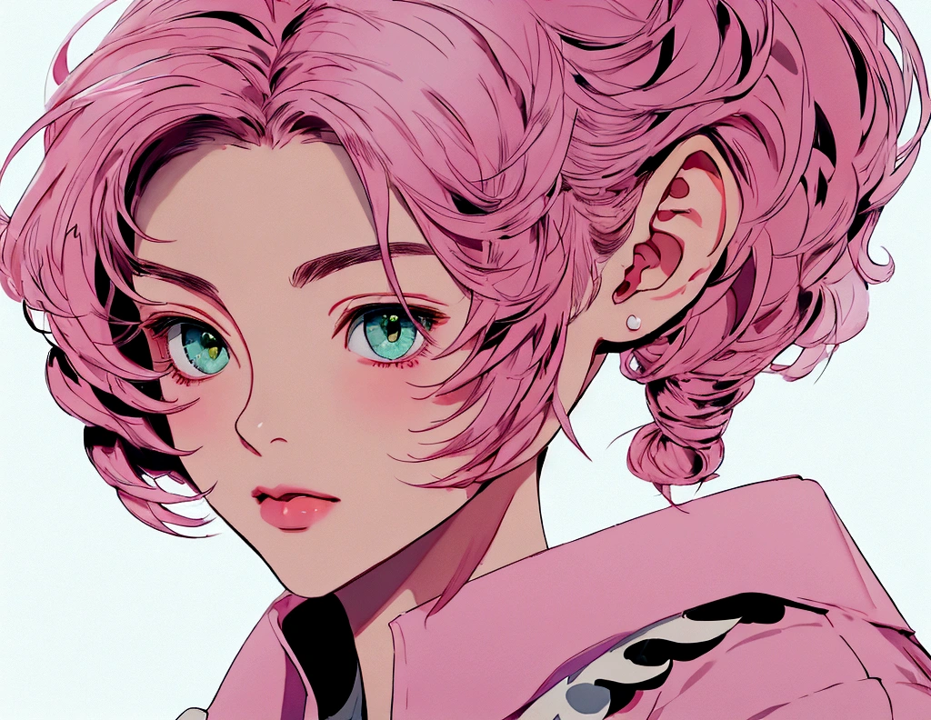 Alisa Bosconovitch, best qualityer, contemporary, flat style, minimalism, Illustrates??the green-eyed plane, pink  hair, shorth hair, multicolored wildly hair, black jersey, mechanical wings, Close-U head portrait, pointed chest, neckleace, super neckleace, medium breasts, tekken，pink  hair pastel, 1 girl, in kimono, hand painted，Colorless line drawing, pastel yandere colorful, tekken, Garota super fofa com pink  hair e maquiagem gótica ao lado, with maid outfit，slender figure，chunky，He sat on the floor，Dressed in pink and white maid outfits，Very Shorthair，with cat ears，quadratic element，, pink kawaii in 1910 era clothing, Alisa Bosconovich'pink lips, no style da soft core palette aurorapunk, an anime illustration of your face, animated gifs, hand drawn animation, charming sketches, smooth and shiny, hazy romanticism, style blowouts, white background - ar 1:1 - niji 5 - expressive style --s 50 , Pink kawaii in the 1920s clothing eraPink eagles, wearing a bright white shirt, no style da soft core palette aurorapunk, an anime illustration of your face, animated gifs, hand drawn animation, charming sketches, smooth and shiny, hazy romanticism, style blowouts, white background - ar 1:1 - niji 5 - expressive style --s 50, absurdrez, Cao Cao, ultra detailed, (1 girl:1.3), break , Design an image featuring beautiful calligraphy ,masterpiece,best quality,1girl,he said,multicolored hair,hair flower,Mechanical wings,,surprised,street,
