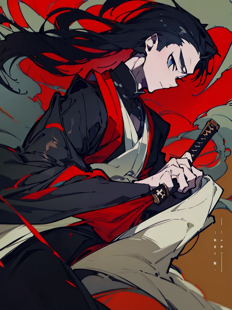 a close up of a person with a sword and a guy with a red dress, handsome guy in demon slayer art, best anime character design, detailed anime character art, anime character; full body art, anime character design a death god, character adoptable, handsome japanese demon boy, bloody + concept art, official character art, onmyoji detailed art, beautiful male god of death a close up of a person in a black dress with a gold belt, flowing white robes, white haired deity, genshin impact character, golden-black robes, picture of a male samurai and death god, d&d dark sun character art, official character art, portrait of ororo munroe, holding a katana, holding a katana, holding a katana, holding a katana, holding a katana, bloody, bloody, bloody, bloody, red and golden effects, red and golden effects, red effects, golden effects,black hair, black hair, black hair, black hair, black hair, golden effects, golden effects, BLUE eyes, BLUE eyes, BLUE eyes, BLUE eyes, badass, badass, badass, Black hair, Black hair, Full black hair, Full black hair