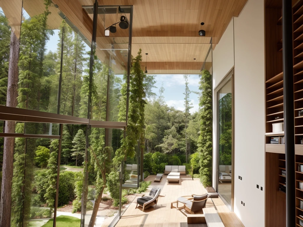 rendering living room, slidingdoor, ceiling beautiful, 