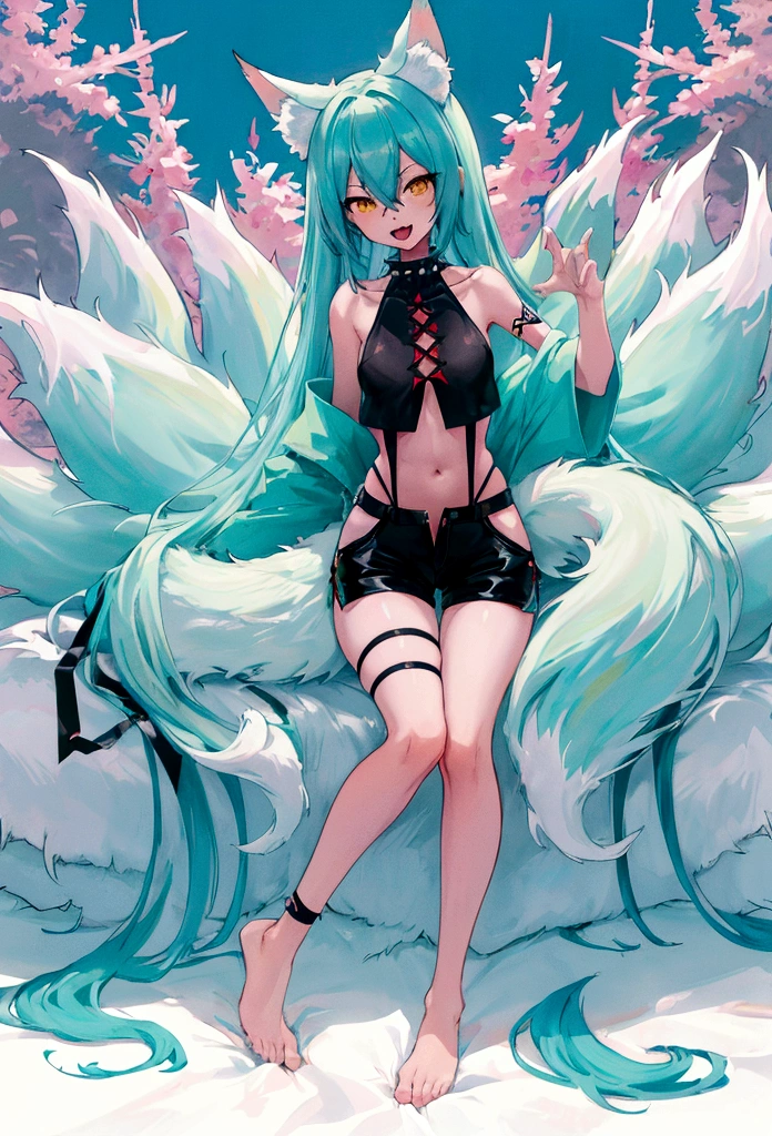 (masterpiece:1.4),(Highest quality:1.4),(Absurd:1.4),Morrigan_Aensland, green hair, nsfw, (pubic hair), vaginale, Sex, spread pussy, Pussy juice, Ecstasy face、morrigan_aensland,