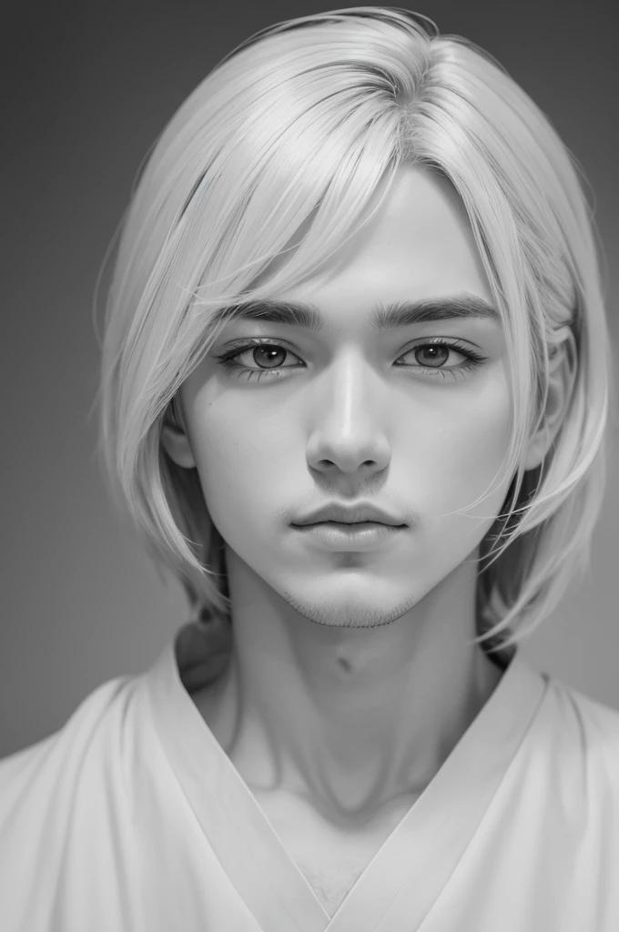 ((best quality)), ((masterpiece)), (detailed), perfect face (anime ) homem de terno branco, chapéu branco