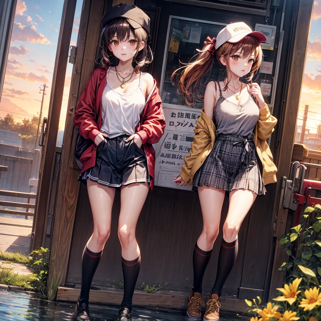 (masterpiece, Highest quality), (((Perfect Anatomy, Anatomically correct))), ((1 Girl)), short hair, Blunt bangs, Light brown hair, happiness, Green Eyes, hair ornaments, School_uniform, short_Dispel, just_feet, blue sky, window, Front view, Insights,The body is slim, Compresses on the chest, ((Beige cardigan,Green pleated skirt、Blue Neck Ribbon、White knee-high socks)),Pastel colored pantiesが見えている、((Pastel colored panties))、((Shiny panties))、((Normal location:1.4))、(((Straddle))),((feetを開いて座らされた…))、((orgasm:1.6)),((((M-shaped legs:1.1))),((Lift up your shirt:1.5)),((Showing off your bra)),(((Lace bra))),Award-winning bra designs、Random Color Bra、((((M-shaped legs:1.1)))、((orgasm:1.3)),((((M-shaped legs:1.1))),(((Sex with a man))),(Vagina Penis),Erotic atmosphere,Stupid,shortness of breath:1.6,((Pussy juice:1.3))