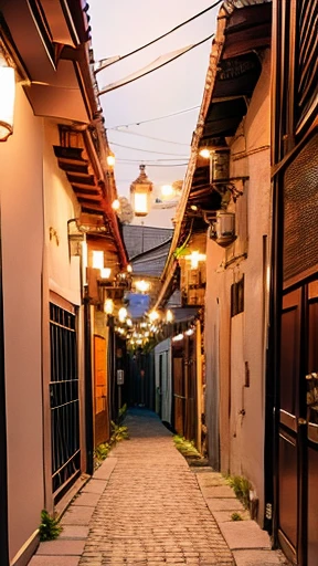 A very narrow alley in Chinatown at night、Busy and crowded、Beautiful girl with braided hair、She is wearing a cheongsam with a slit exposing her legs.、Good style、Show your teeth in embarrassment and smile、Big Breasts、Long legs、Natural and active pose、((Push your panties aside))、pubic hair,