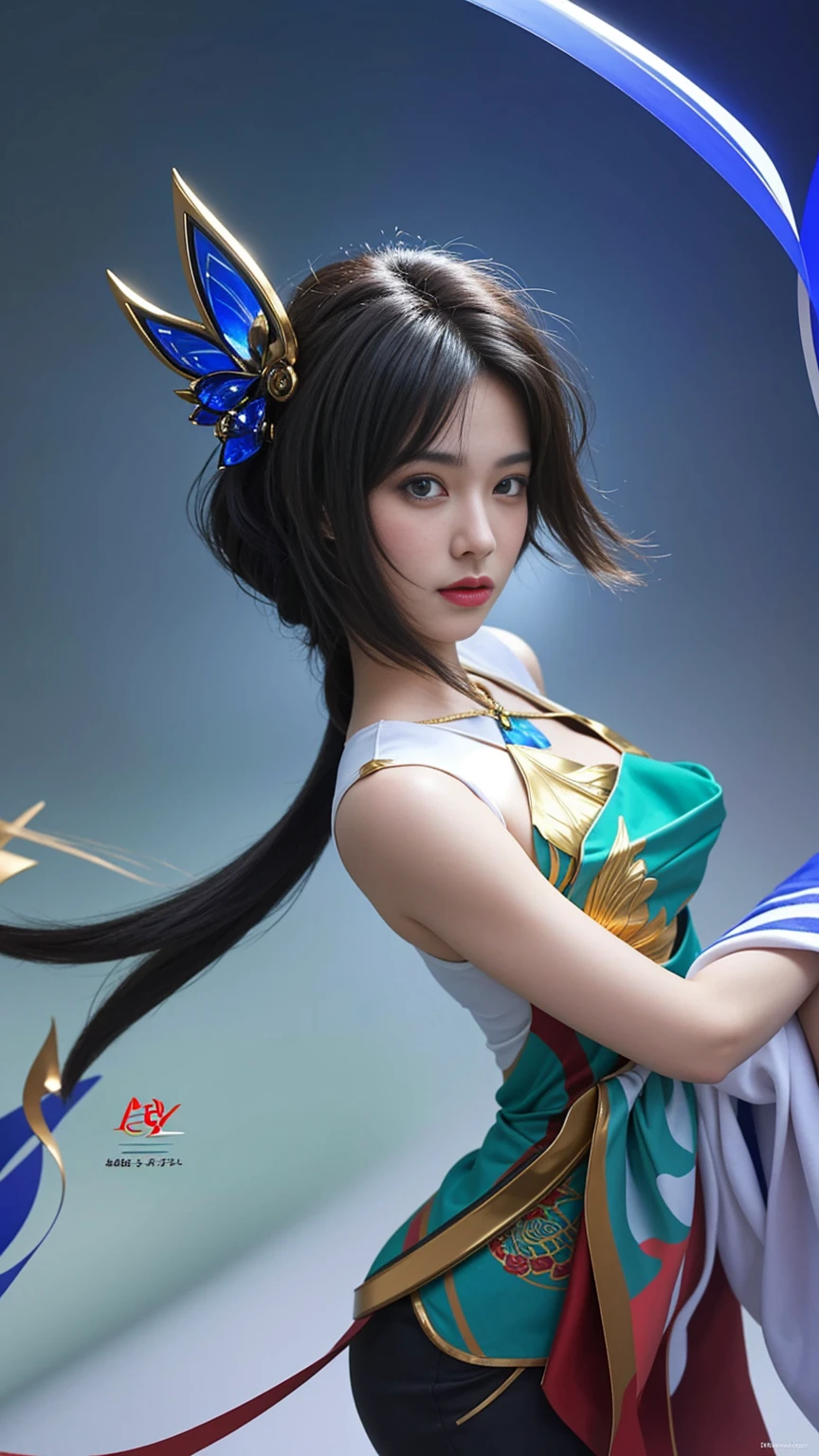 best quality, tmasterpiece,Ultra-high resolution,Clear face,(Reality:1.4),ferpect lighting,(upper body shot), (photorealistic:1.50), anime wallpaper, Guviz style artwork, cover-up fantasy up to magic , by Yang J, Guviz, beautiful artwork illustration, beautiful digital artwork, beautiful digital illustration, Li Song, beautiful anime portrait, art style in Beauvot, 1girl, 独奏, green eyes, Detail crystal skin, Glowing skin, cinematic lighting, ferpect lighting,