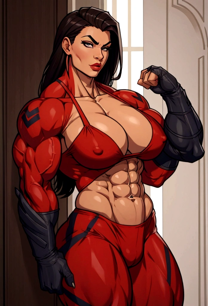 big muscle woman at your service abs futa