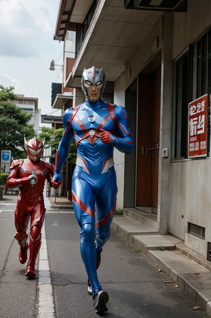 Ultraman is being chased by mothers