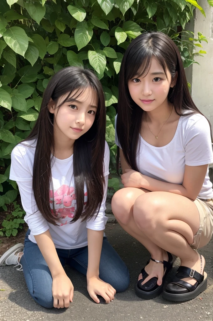 yuri, 2girls, large arge