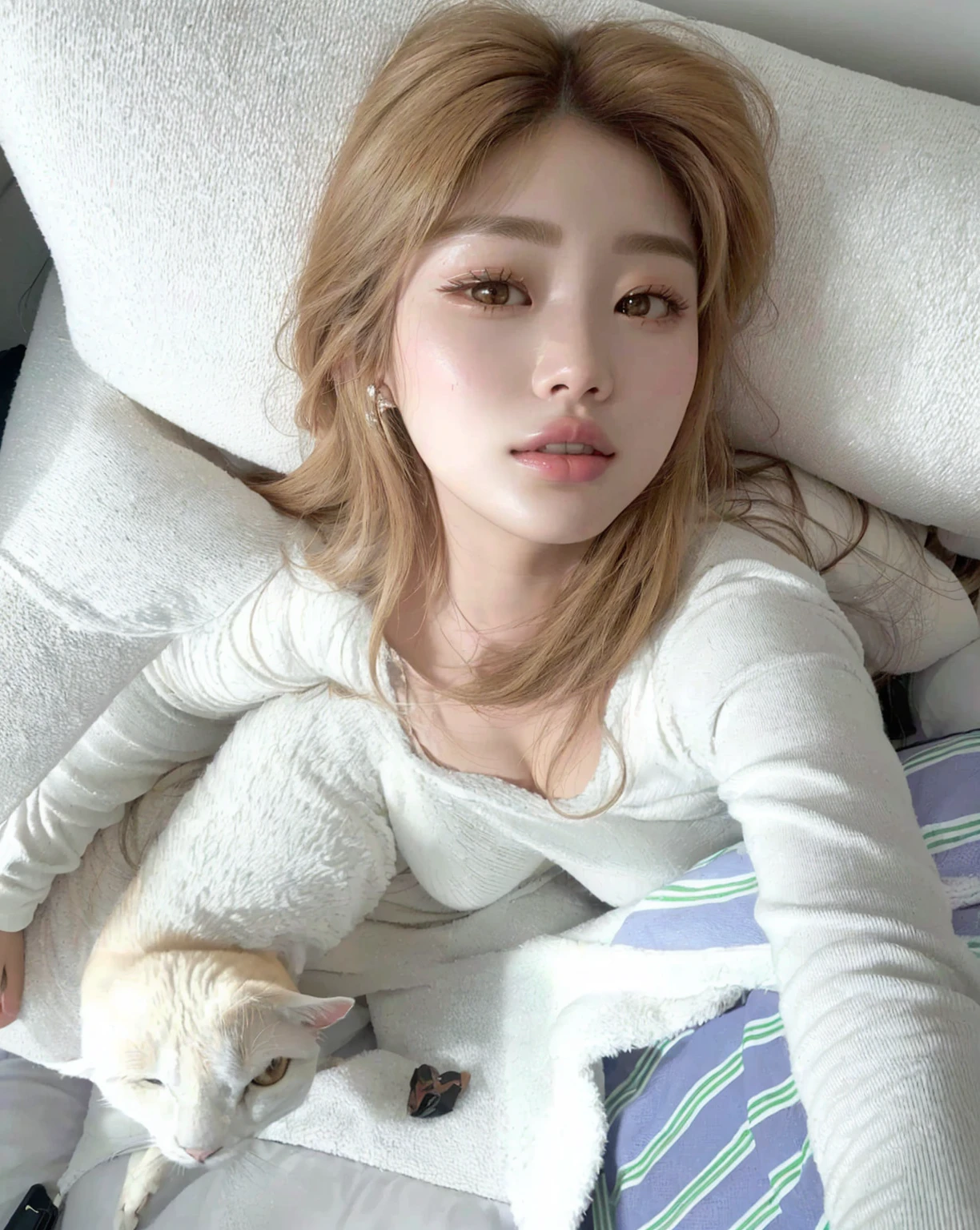 Araffe sentado en un sofá con un gato y una mujer., Lalisa Manobal, sun yunjoo, parque roseanne de blackpink, heonhwa choe, linda actriz coreana, Jaeyeon Nam, Lalisa Manoban de Blackpink, jennie rosa negro, shin min jeong, parque ji min, kim jung giu, bae suzy, kim hyun joo