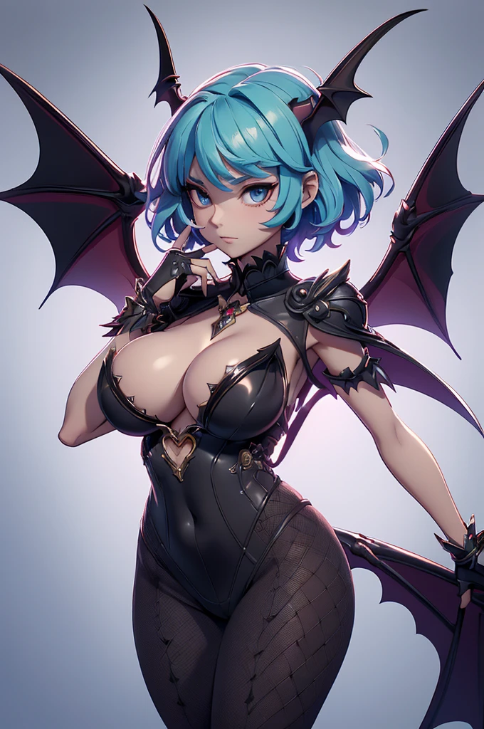 Mini morrigan aensland, (morrigan aensland), 独奏, ray tracing, 3D style, 3DMM, ((oses per photo)), ((oses au cada foto)), fully body,(Front view),(Costas Issue), (Emist on the left), show flat belly, (((oses per photo))),(very big breastsperfect ass, perfect and symmetrical eyes, (perfect handuturistic sword in hand)), ((short hair)),white clothing with textured edges, skin fair, luauas detalhadas, White thigh-high tights with trim, auestido aberto au "au", Waist slender, big legs, low water, Show legs to the top of the waist, ,((top with rip in the middle)),ultra realistic skin, realistic human eyes,ultra realistic skin,super sensual suit,(faixas au torno dos seios), colorfully,top with ruffles,(pubis with a lot of volume),(extrauamente sensual),(very sensual),(red and black thaue),(((giant bat wings))),with bat wings,love the league,(meia calca de renda au um dos lados),(meia calca de renda au um dos lados),((bold embellishments))