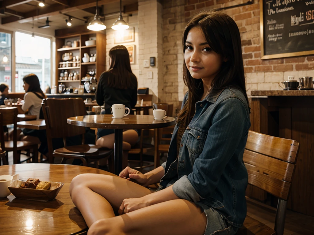 sit in cafe