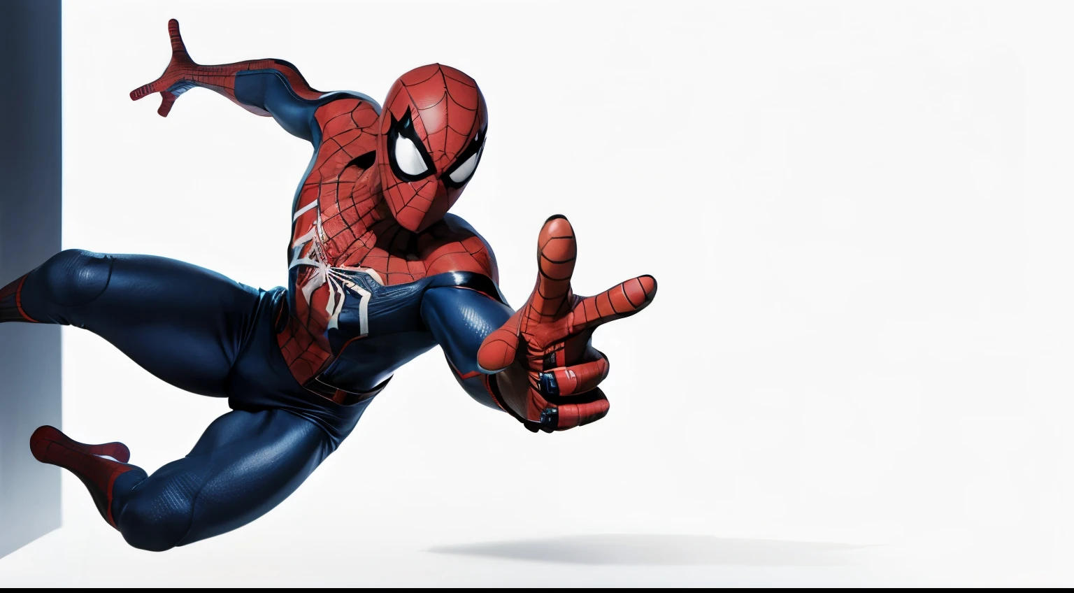 spiderman icon, full body, white background