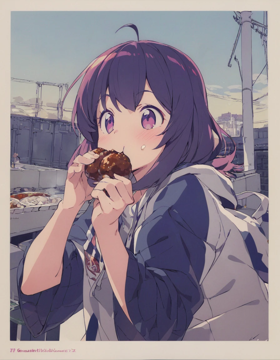 eating meatballs
