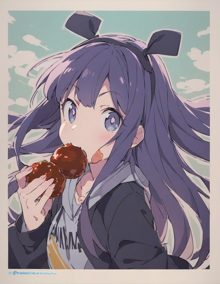 eating meatballs