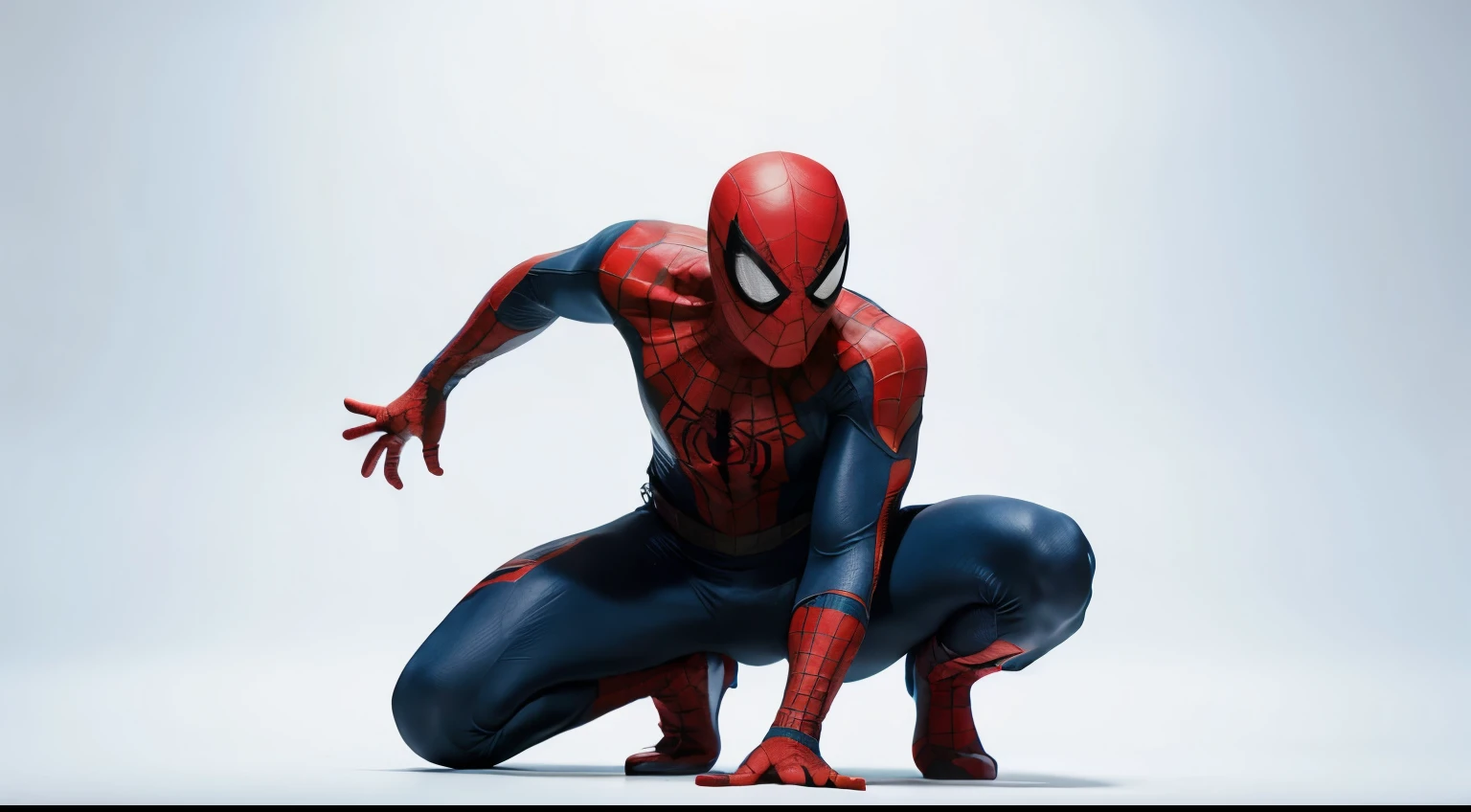 spiderman icon, full body, white background