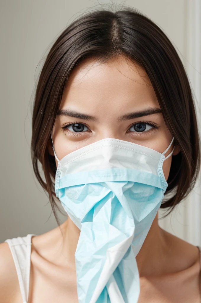 Generate a image of human with all the tissues seperated