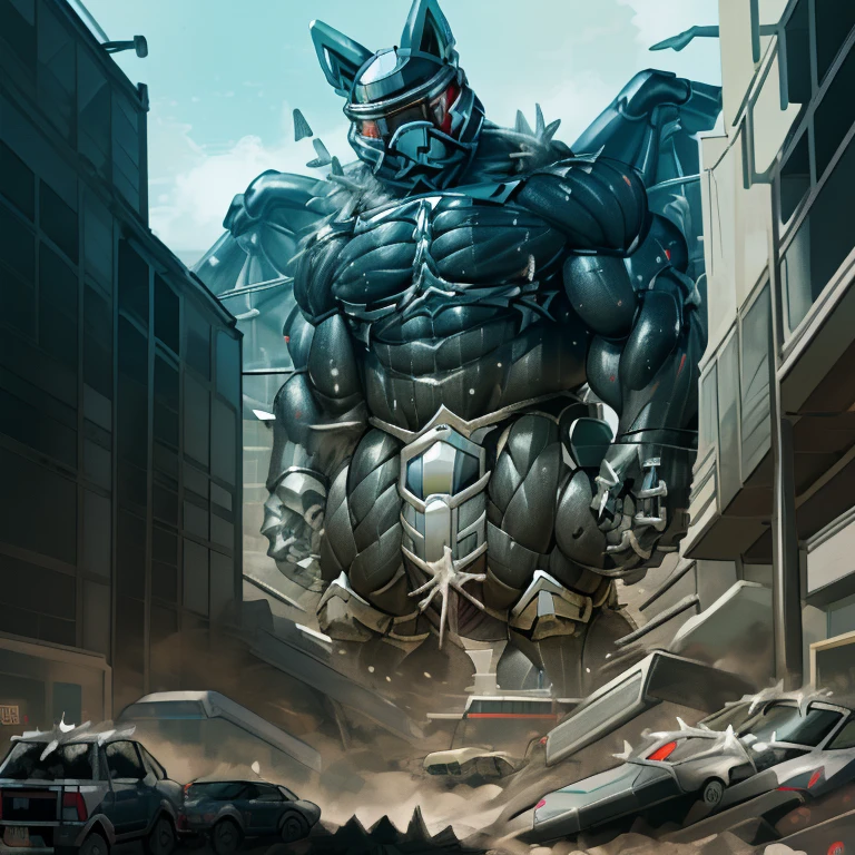 (masterpiece. official art. 8k. best quality. detailed full body. full body.)
(situation 1 : dominating LUCARIO. Height 1800m.)
(Additional details 1: wearing a full-face helmet. helmet is jet black. The color of NANOSUIT is jet black. high-tech bio-mecha armor. real texture material. whole body shines like metal. Wearing cyberpunk mecha. emphasizes the muscles. suit fully made of metal. intricate armor. Robotic suit. suit fully made of metal. NANOSUIT with the same design as LUCARIO.). (Lucario has 5 toes.)
(Additional details 2: (Detailed head. Detailed Body. Detailed abs. gigantic muscles. HYPER MUSCLES. Gigachad Muscular. big muscle. pecs. triceps. traps. unusually developed muscular body. body full of huge muscles. showing off muscles. pectorales enormes. Exaggeratedly huge muscles. huge muscles. long legs.).
(Additional details 3: nj5furry, Spread wings. It has wings. black have big wings. The claws are sharp. Sharp teeth.5 toes.). (Additional details 4: black color hyper penis. hyper black penis. big penis) (Additional details 5 : Spraying hyper cum up everywhere into the sky from his erect penis. wide spray of cum, covered in cum, cum splashing in front of camera, bukkake, earth is under a thick later of cum.) He is laughing defiantly.