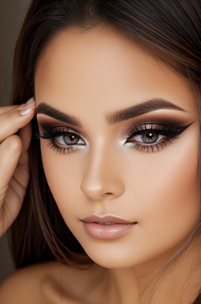 Beautiful woman with makeup