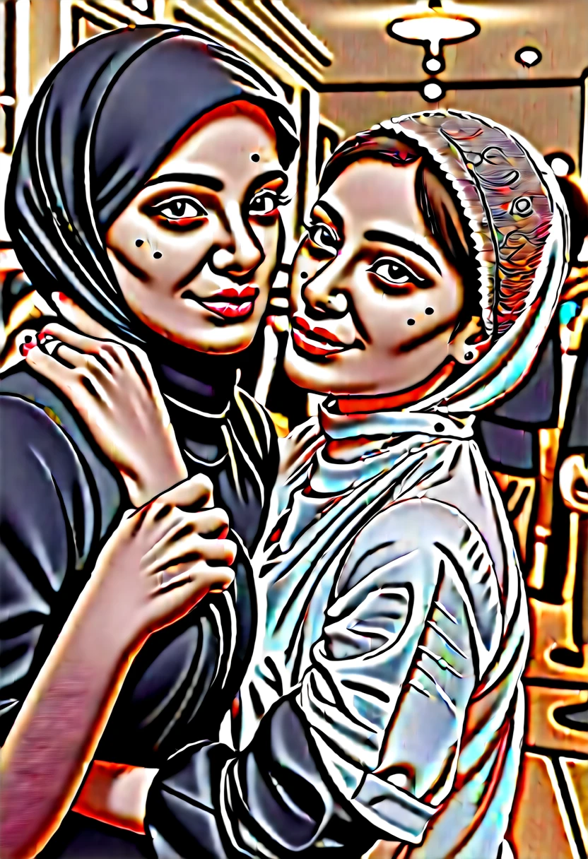 RAW, Best quality, A high resolution, masterpiece: 1.3), beautiful malay woman in full hijab,masterpiece, perfectly toned body, big breasts, soft smile,thick thighs,Muslim woman closeup, wear smart casual clothes, modern hijab, girl in sexy office suit, wear a sexy peplum jacket, cutout, micro skirt, Sexy Office Wear,  day walk, City Garden, excellent lighting, bright colors, clean lines