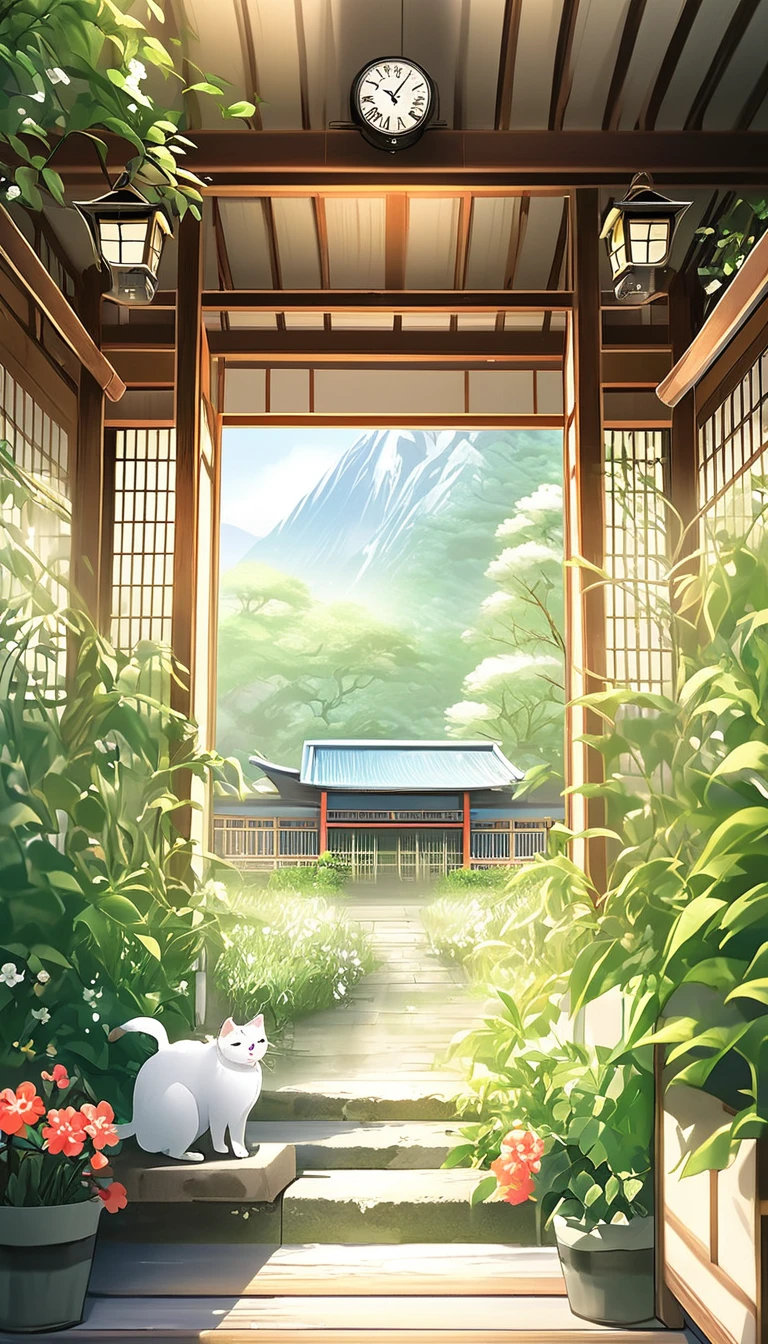 (8K、RAW Photos、Highest quality、look up:1.2、masterpiece:1.2、Genuineistic、Ultra-high resolution、High Contrast、Photon Mapping、Genuine、Very detailed、Official Art, RAW Photos、professional Lighting、 Light、Vivid atmosphere、twiceLight)

This scene、A picture of an old wooden rural station bathed in the spring morning sunshine.。The station building seems to have been forgotten., I feel nostalgic.、There is silence and calm。

On the station platform、girlと白い子猫がいます。The white kitten is sitting under the door with the clock、Watching over the station。This scene、Reminiscent of a rural Japanese town、The atmosphere is quiet, As if you were near a Japanese shrine.。

girl&#39;Young look.々work、delicate、Set off on a new journey amid nostalgic station buildings and scenery.。A white kitten is watching over the station like a stationmaster..、どうやらgirlを祝っているようだ&#39;Embarking on a new stage.。

This scene、A fusion of the beautiful scenery and tranquil atmosphere of the Japanese countryside..、Make your audience feel comfortable and warm.
