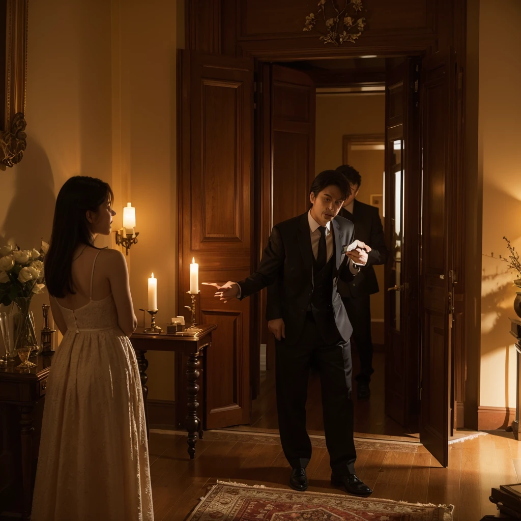 One day, the guests come to their senses after being invited to a suspicious party, and they are detained in the mansion, and they try to escape from the mansion by using objects around them while being careful of those who seek their lives. The hosts try to recover the memories by removing intruders who stole their belongings while they lost their memories. The Made spy tries to exterminate the guests by assisting such hosts.