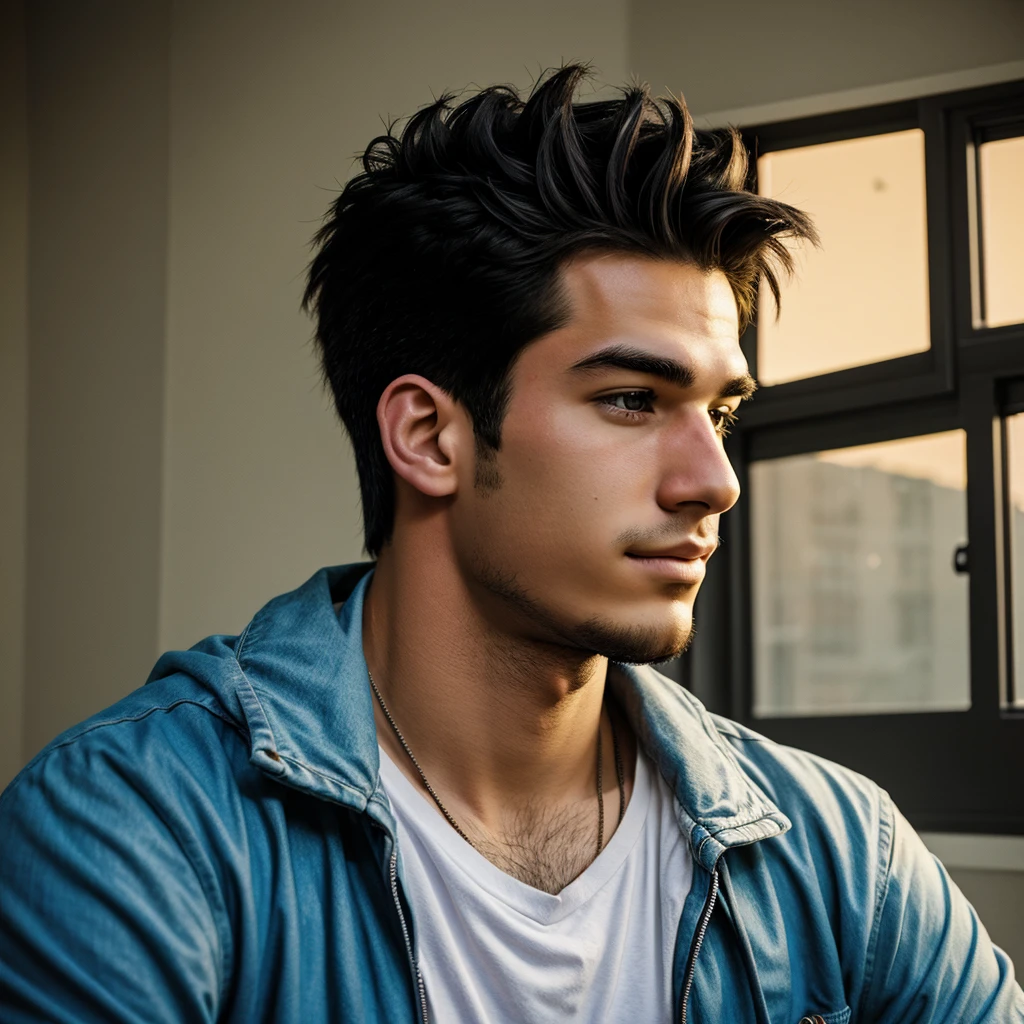 Cartoonish comic gaming male profile pic younger early twenties