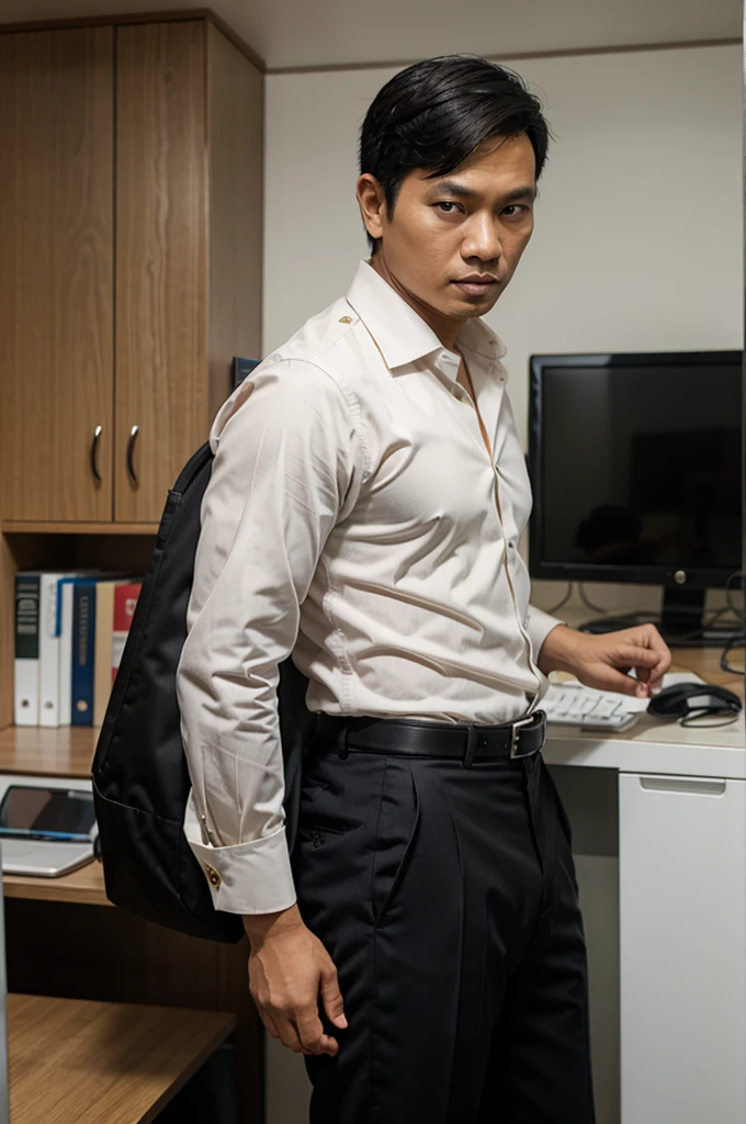 Indonesian man in office attire 