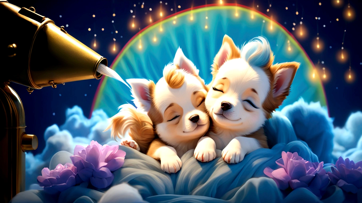 cute puppy sleeping
