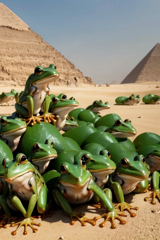 Plague of frogs in Egypt