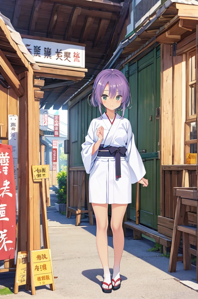 Cute beautiful girl、Open yukata、Big Breasts