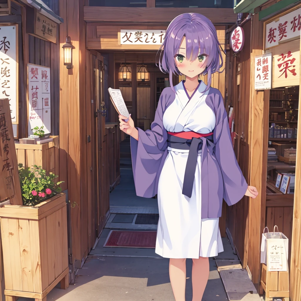 Cute beautiful girl、Open yukata、Big Breasts