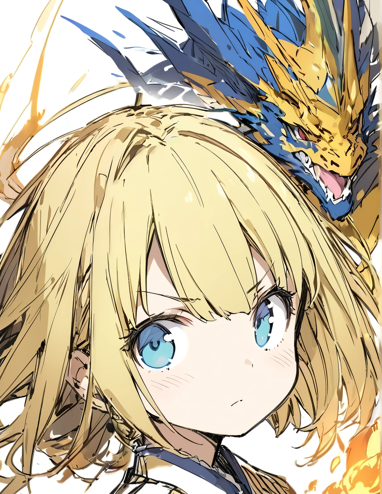 (sketch)Burning golden flame