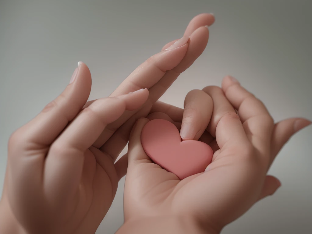 Korean hands heart, finger heart style, cute heart Korean,  salanghaeyo, white background