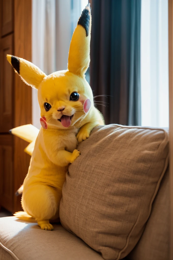 Pikachu，Personification，delicately，Real，8K