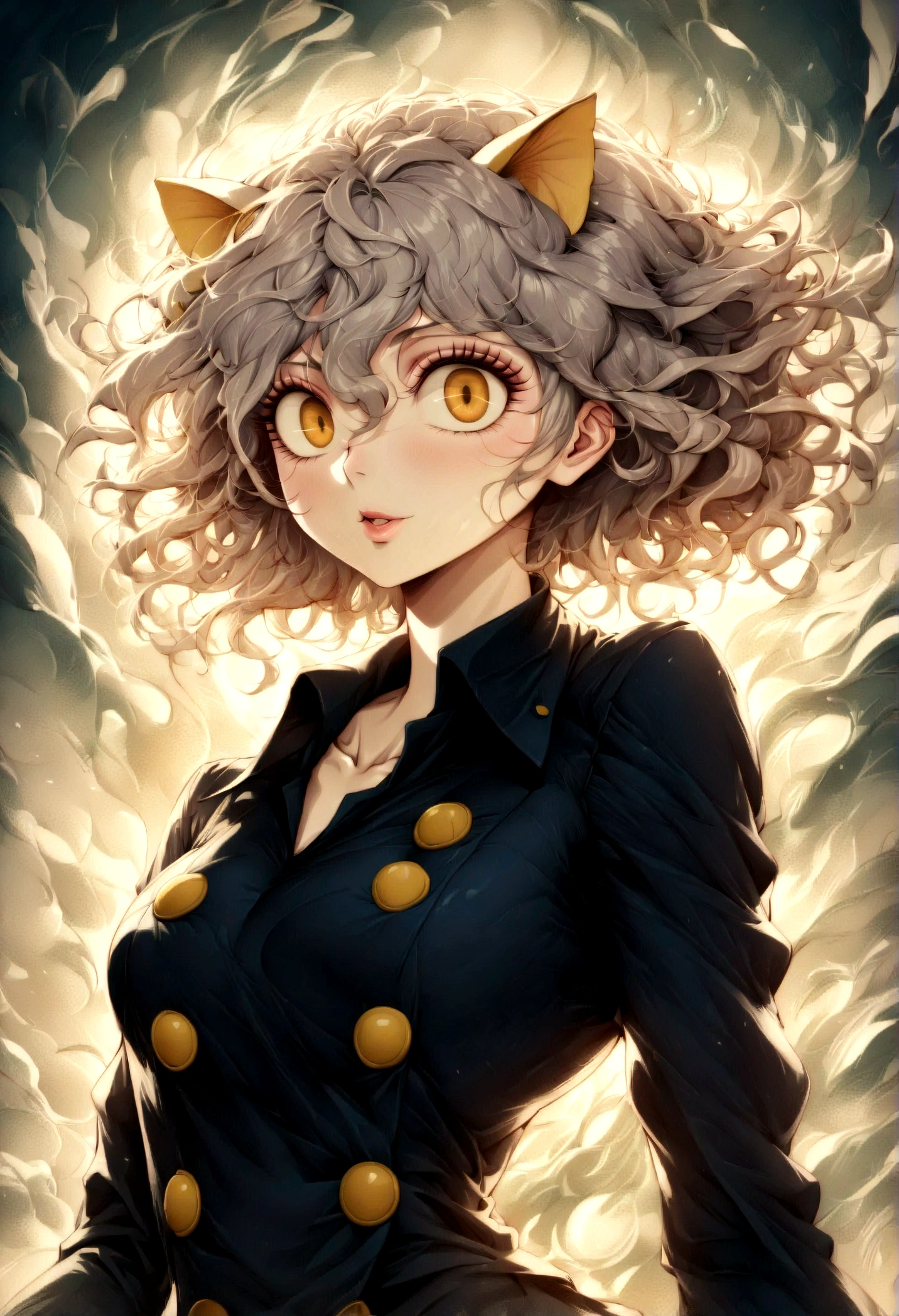 neferpitou, hunter x hunter, (extra large gigantic breast: 1.7), (extra large hanging breasts: 1.6)