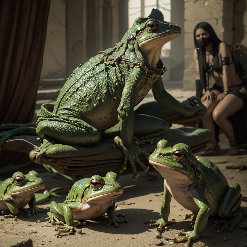 Second plague ,from Egypt, Plague of frogs 